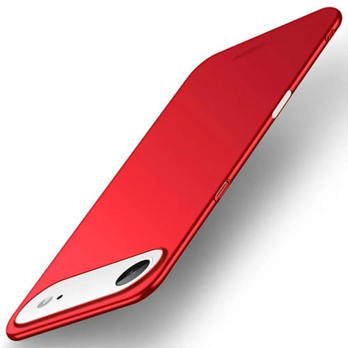 Funda rígida ultrafina de policarbonato esmerilado MOFI para iPhone 17 Air (roja)