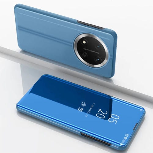 Funda de Cuero con Tapa Horizontal y Espejo para Honor X9C con Soporte (Azul)