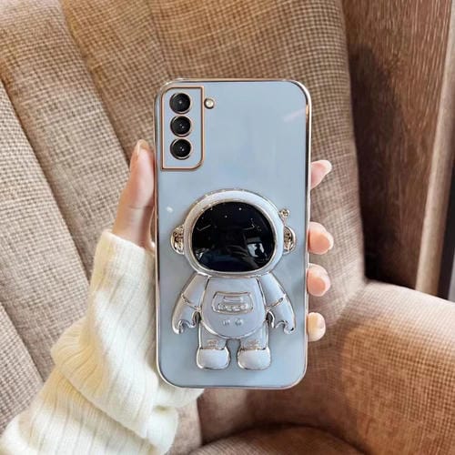 Estuche para Teléfono Samsung Galaxy A05S con Soporte Astronauta Galvanizado (Azul)