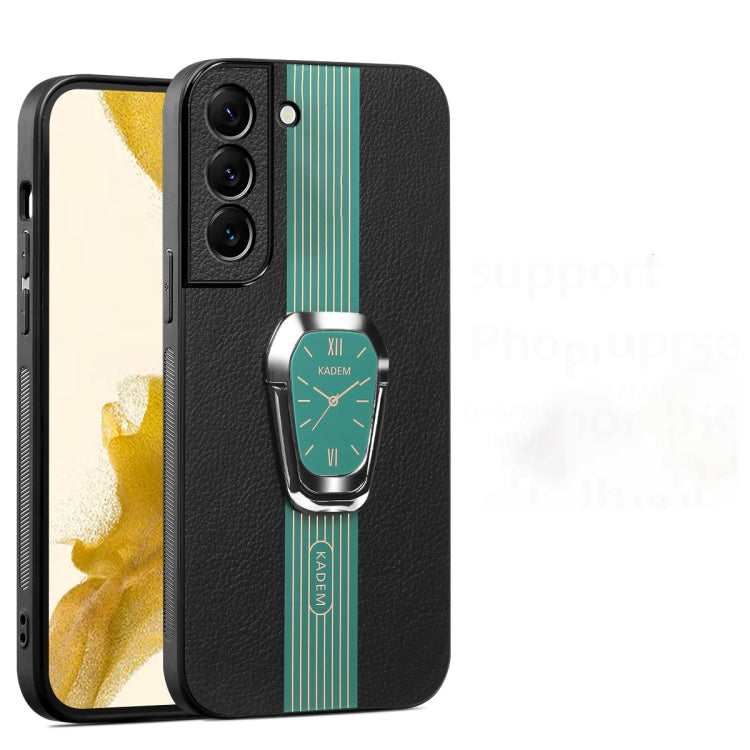 Estuche Magnético Samsung Galaxy S22 + 5G Parte Trasera Cuero Litchi con Soporte (Verde)