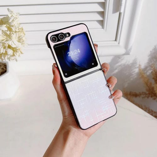 Funda para Samsung Galaxy Z Flip5 5G Degradada AnticaĂdas (Rosa)