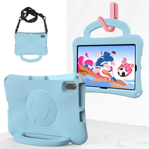 Funda Eva A Prueba De Golpes Con Forma De Balón De Fútbol Samsung Galaxy Tab S6 Lite 10.4 (2024) (Azul Claro)