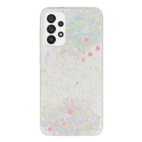 Funda para Teléfono Samsung Galaxy A73 5G Dreamy Star Glitter Epoxy TPU (Transparente)
