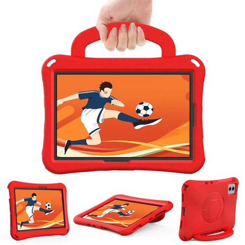 Funda de EVA a prueba de golpes con forma de balón de fútbol para Xiaomi Redmi SE 11 2025/Pad 2 (roja)