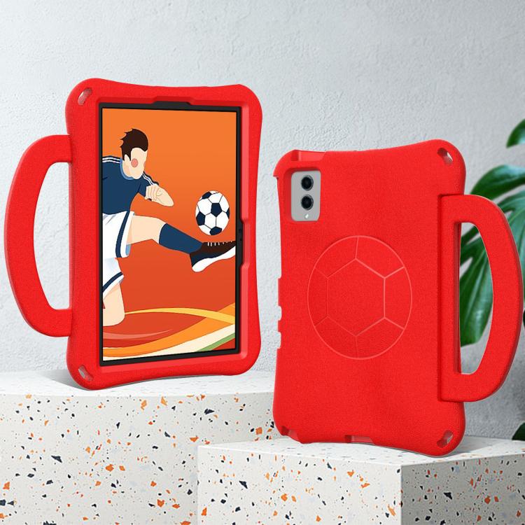 Funda de EVA a prueba de golpes con forma de balón de fútbol para Xiaomi Redmi SE 11 2025/Pad 2 (roja)