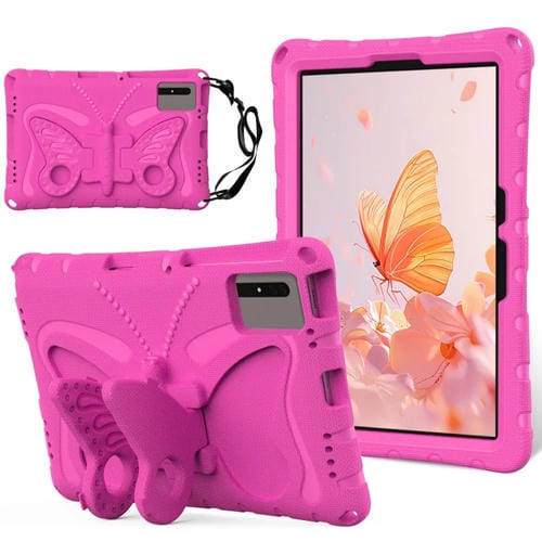 Funda Eva para Tablet Samsung Galaxy Tab S9 FE X510 Soporte Mariposa (Rosa y Rojo)