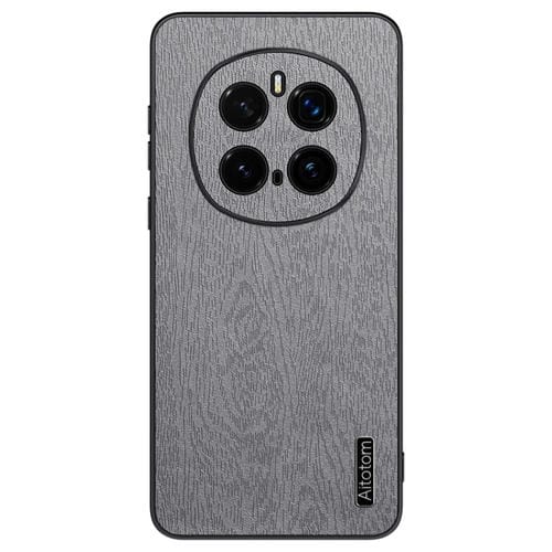 Funda para TelĂ©fono Honor Magic 7Pro a Prueba de Golpes de Cuero con Corteza de Ărbol (Blanco)