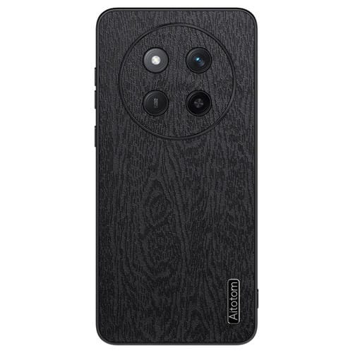 Funda para TelĂ©fono Honor X60Pro a Prueba de Golpes Cuero Corteza de Ărbol (Negro)