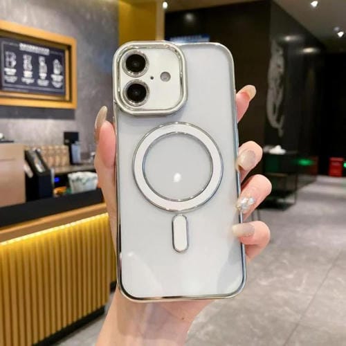 Funda de TPU Magsafe original de imitación para iPhone 17 (blanca)