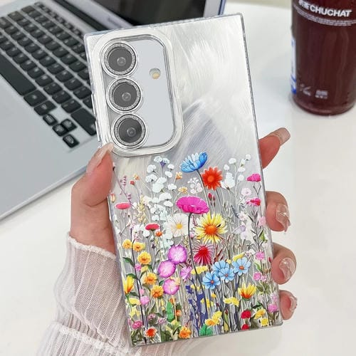 Funda TPU Samsung Galaxy A25 5G Textura Flores Galvanizadas (Flores Sh4)