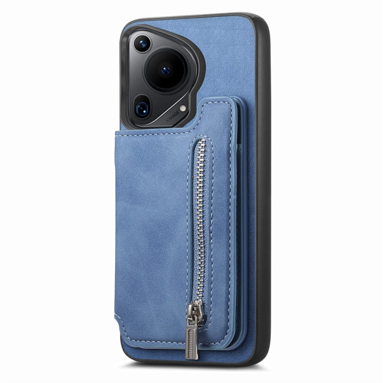 Funda para Teléfono Huawei Nova 13 Pro con Tarjetero y Cremallera Magsafe (Azul)