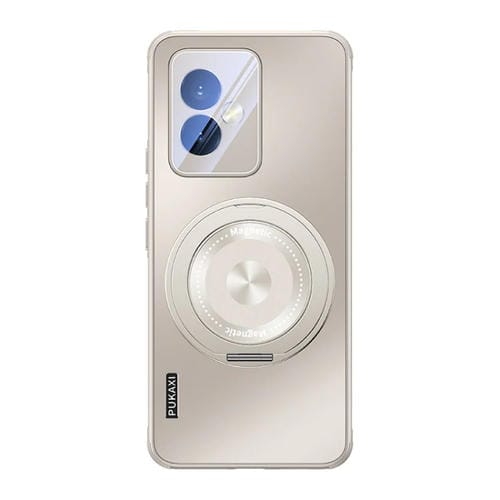 Estuche para Honor 100 con Soporte Magsafe y Película para Lente (Gris Titanio)