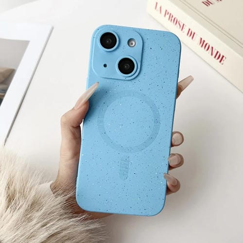 Funda para iPhone 15 TPU a Prueba de Golpes con Magsafe Diseño Cielo Estrellado (Azul Sierra)