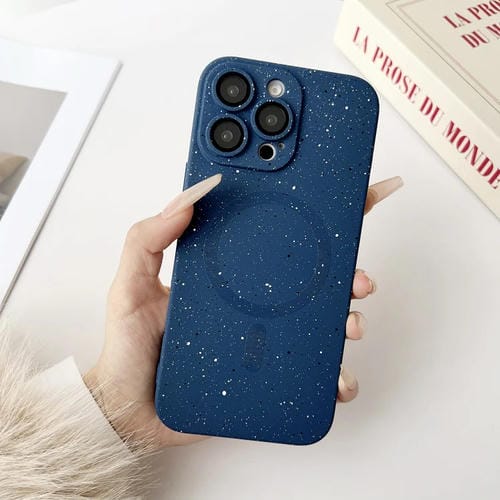 Funda para iPhone 15 Pro Max Starry Sky TPU a Prueba de Golpes Magsafe (Azul Oscuro)