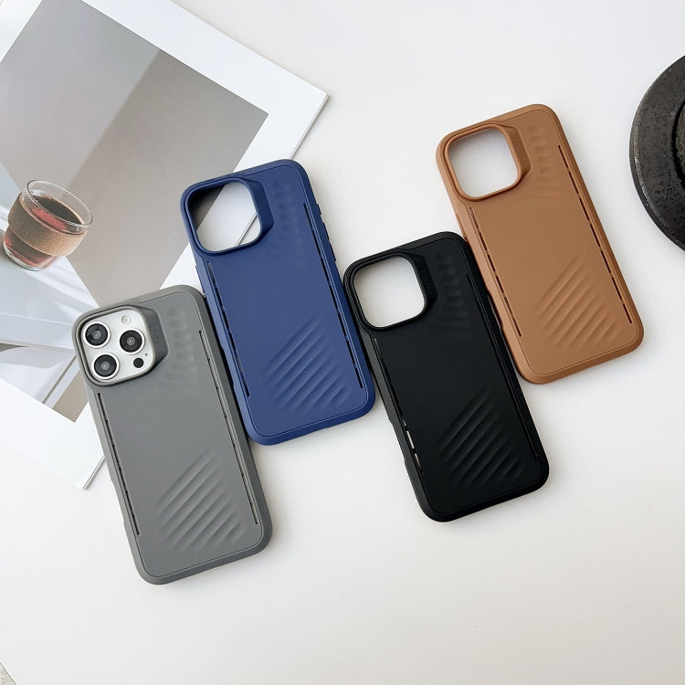 Funda TPU Gaer4 a Prueba de Golpes con ImitaciĂłn Magsafe para iPhone 16 Pro (Gris)