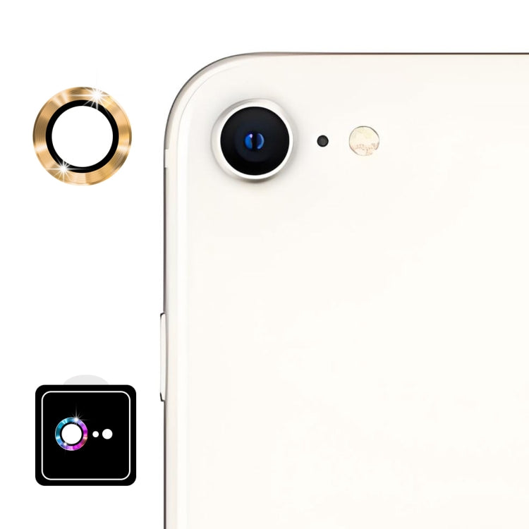 Película de Vidrio Templado Enkay 9H Aleación de Aluminio para Lente Trasera iPhone 16E (Dorado)