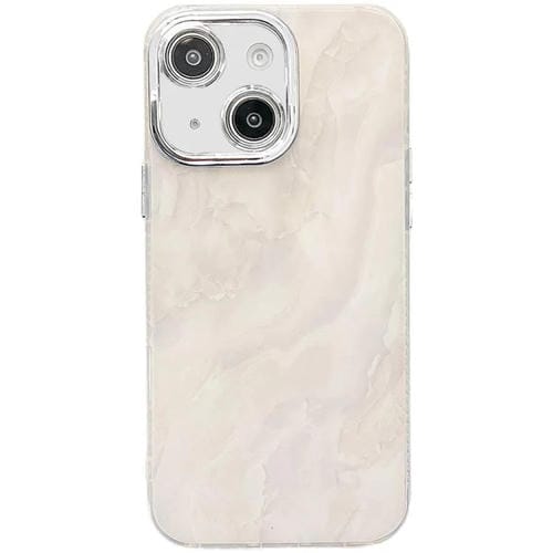 Funda para Teléfono iPhone 14 Textura Mårmol Galvanizado (Blanco)