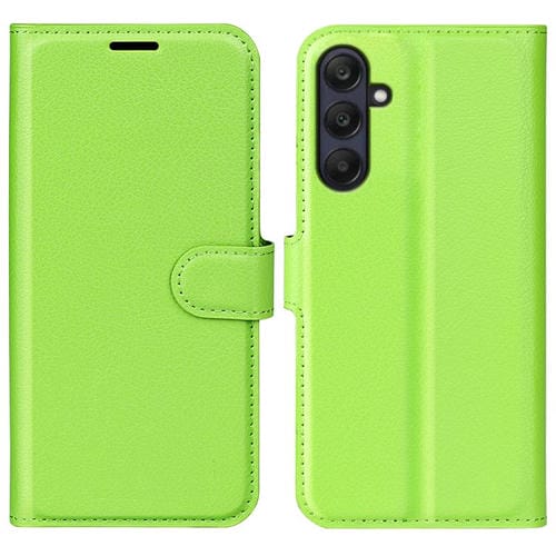 Funda para Samsung Galaxy A26 5G Cuero Tapa Horizontal Textura Lichi con Soporte (Verde)