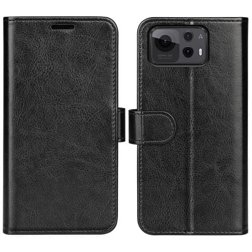 Funda de Cuero con Tapa Horizontal y Textura R64 para Asus Zenfone 12 Ultra (Negro)