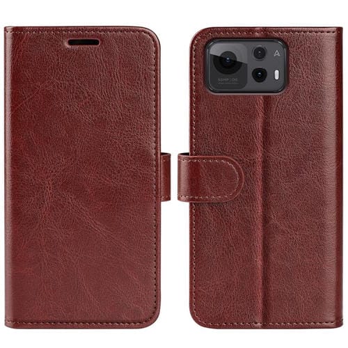 Funda de Cuero con Tapa Horizontal y Textura R64 para Asus Zenfone 12 Ultra (Marrón)