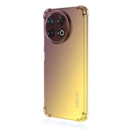 Funda TPU Enkay Hat-Prince Gradient Airbag para Tecno Spark 30C 4G (Morado y Dorado)