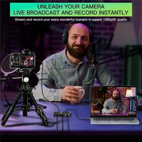 Adaptador de Salida de Bucle Ethernet Gigabit USB 3.0 C9 y Tarjeta de Captura de Video HDMI 4K 60 Hz