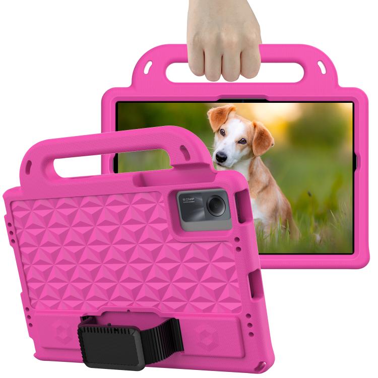 Para Xiaomi Redmi Pad SE 11 2023 Diamond Series EVA Funda de tableta a prueba de golpes (Rosa Rojo)