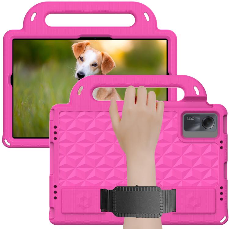 Para Xiaomi Redmi Pad SE 11 2023 Diamond Series EVA Funda de tableta a prueba de golpes (Rosa Rojo)