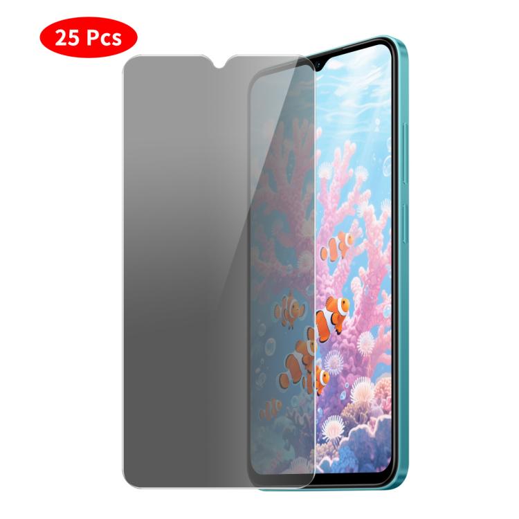 JUNSUNMAY - 25 protectores de pantalla de privacidad de vidrio templado para Samsung Galaxy A17