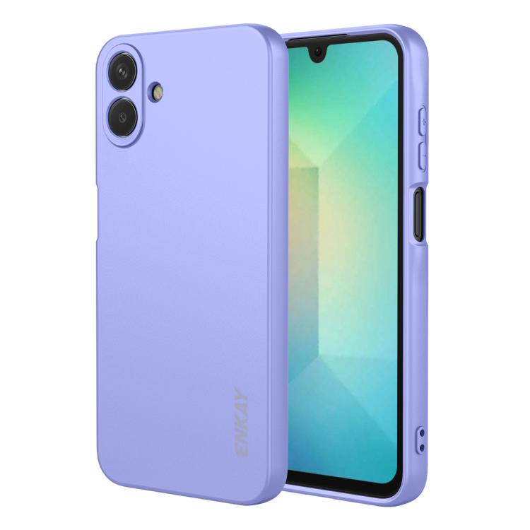 ENKAY - Funda de silicona líquida suave y antigolpes para Samsung Galaxy A07 (morado)