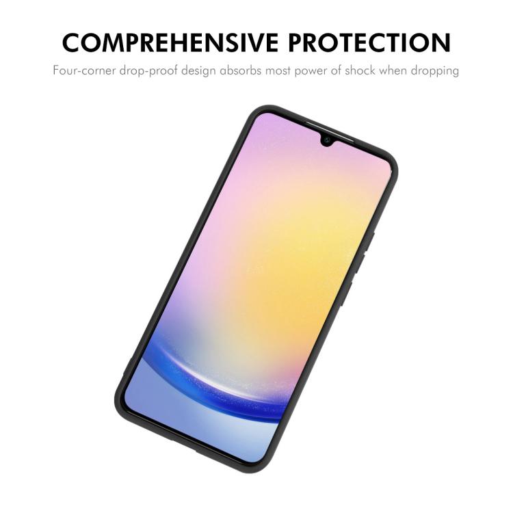 ENKAY - Funda de silicona líquida suave y antigolpes para Samsung Galaxy A07 (morado)