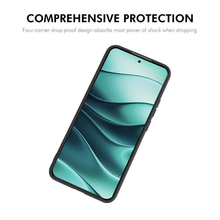 Funda ENKAY de silicona líquida suave y a prueba de golpes para Redmi Note 14 4G (163 mm) (rojo)