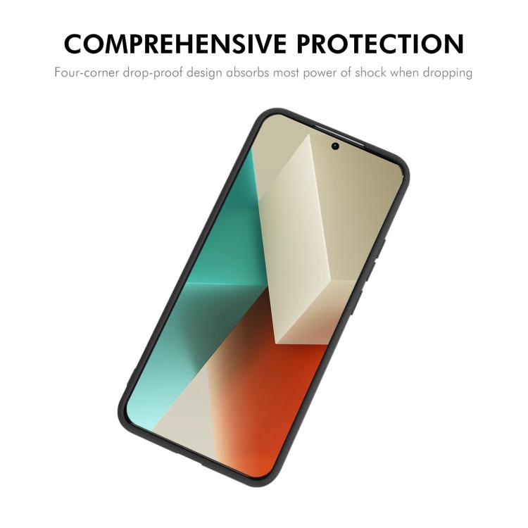ENKAY - Funda de silicona lĂquida suave a prueba de golpes para Xiaomi Poco M7 Pro (azul oscuro)