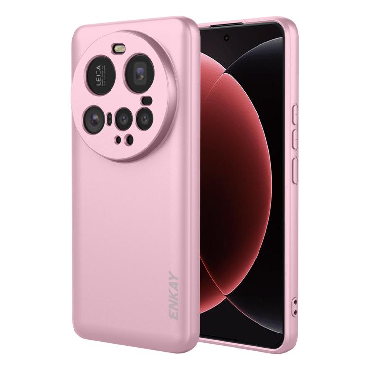 ENKAY - Funda de silicona líquida suave a prueba de golpes para Xiaomi 15 Ultra (rosa)