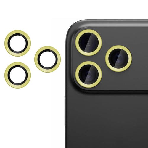 For iPhone 17 Pro Max Kalebol No Flicker Ultra-Thin Individual Camera Lens Tempered Glass Film(Gold)