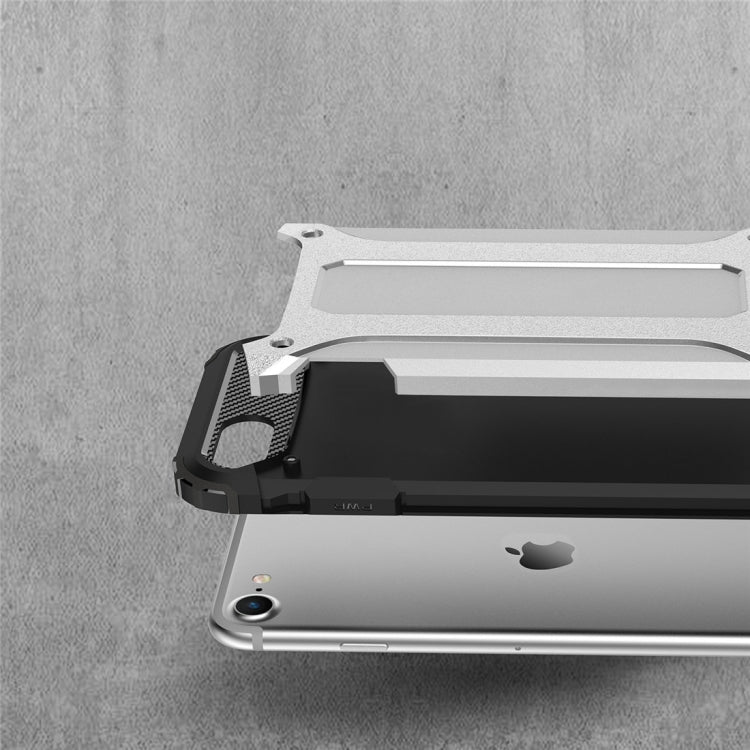 Funda Combinada Magic Armor TPU + PC para iPhone Se 2022 y Se 2020 (Plata)
