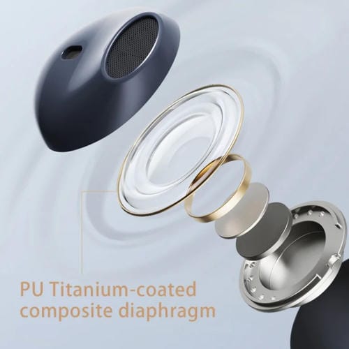 Auriculares inalámbricos deportivos Edifier To-U3 Plus Bluetooth reducción de ruido (Azul Oscuro)