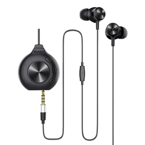 Auriculares Intrauditivos Bluedio Li Pro Con Cable Tarjeta De Sonido 7.1 Para Juegos Y Ordenador (Negro)