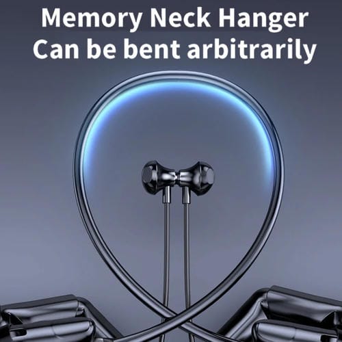 Auriculares Bluetooth M518P Para Correr Colgantes Cuello Modo Espera Prolongado (Azul)