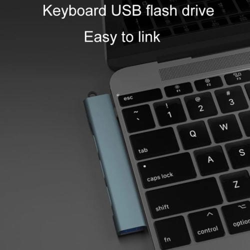 Estación de Acoplamiento Inalámbrica 4 en 1 para Ordenador con Puerto USB 3.0 y Enchufe Lateral (Plateado)