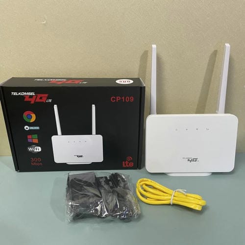 Enrutador Móvil Enchufable Inalámbrico CPE 4G Versión Asiática con Cable de Red y Enchufe de la UE