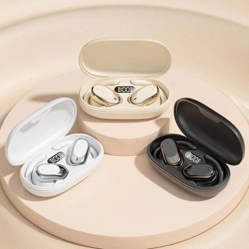 Auriculares inalámbricos Bluetooth con reducción de ruido y conducción ósea (Negros)