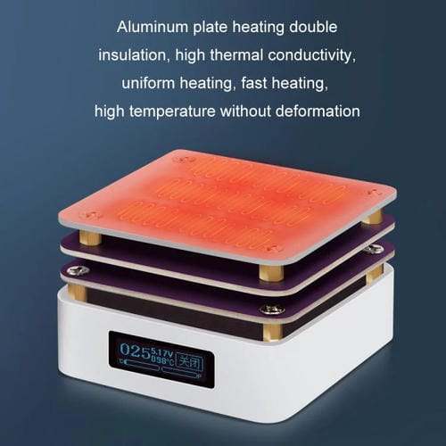 Ecrã LCD Controlo de Temperatura Inteligente Zfx-G3061 Placa de Aquecimento de Dupla Camada