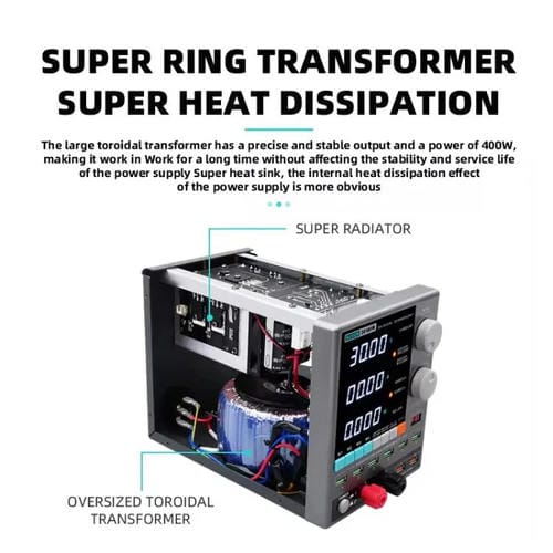 Sugon 3010Pm Power Meter Repair of Cell Phones with Digital Screen, 150 W, 30 V, 10 A, 4 EU Plugs