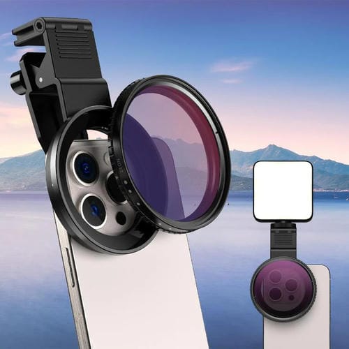 Filtro Fotográfico Apexel Apl-67Cpl para Teléfono Móvil con Lente Reductora de Luz Ajustable (67mm)