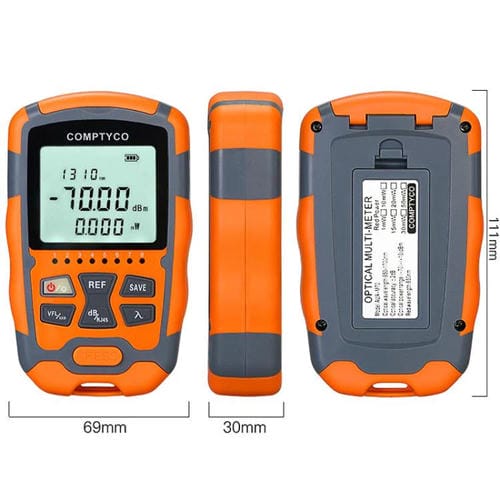 Mini Medidor de Potencia Óptica 4 en 1 Modelo M50 10 Mw Máquina Integrada de Luz Roja Equipo de Prueba Portátil