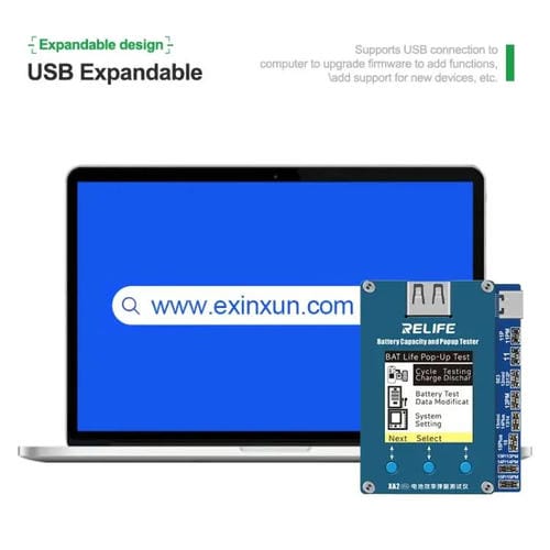 Testeur d'état de batterie Relife Xa2 Pro Contrôle d'efficacité sans fil avec fenêtre contextuelle