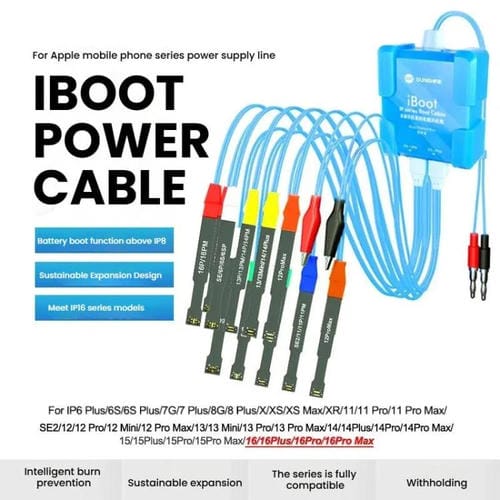 Cavo di Avvio di Prova Sunshine iBoot Apple iPhone Alimentazione e Controllo Batteria Cellulare