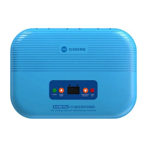Machine Laminator sous vide Sunshine S-918B Plus avec écrans LCD de téléphones mobiles et boîte de durcissement par UV (prise américaine 110 V)