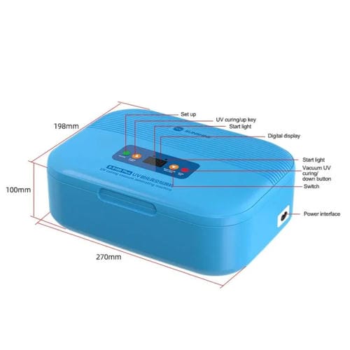 Machine Laminator sous vide Sunshine S-918B Plus avec écrans LCD de téléphones mobiles et boîte de durcissement par UV (prise américaine 110 V)